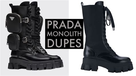 prada boot dupe nasty gal|prada monolith boots reviews.